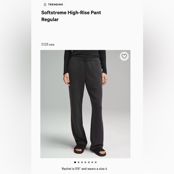Lululemon Softstreme High-Rise Pant Regular (part of a set) - Picture 3 of 6